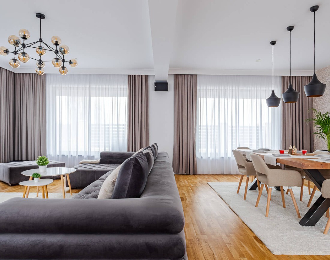 Amenajare living si dining stil modern