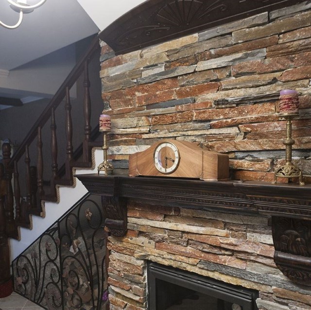 semineu piatra naturala decorativa 