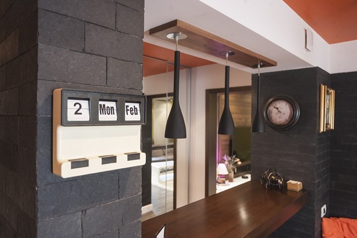 interioare case idei amenajare bucatarie cu ardezie