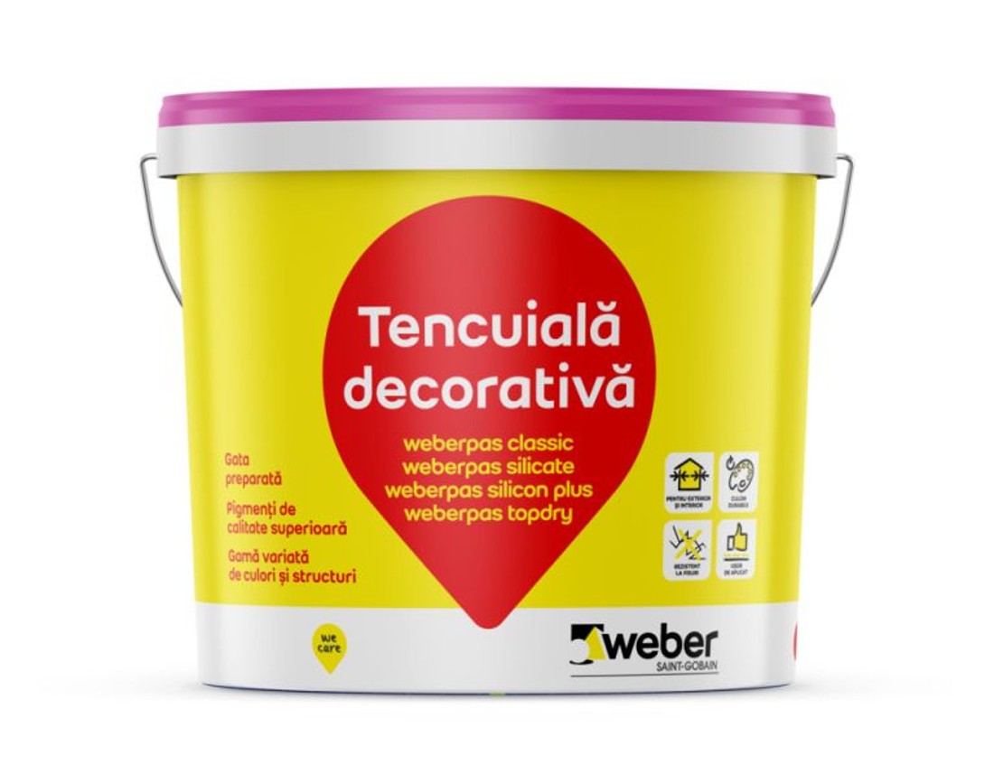 Силиконовая декоративная штукатурка - Weber.Pas Silicon Plus