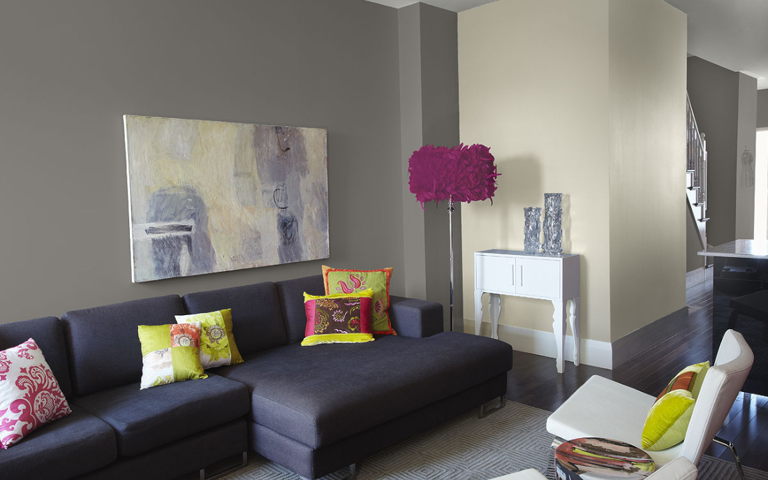 Amenajare living in functie de culoare