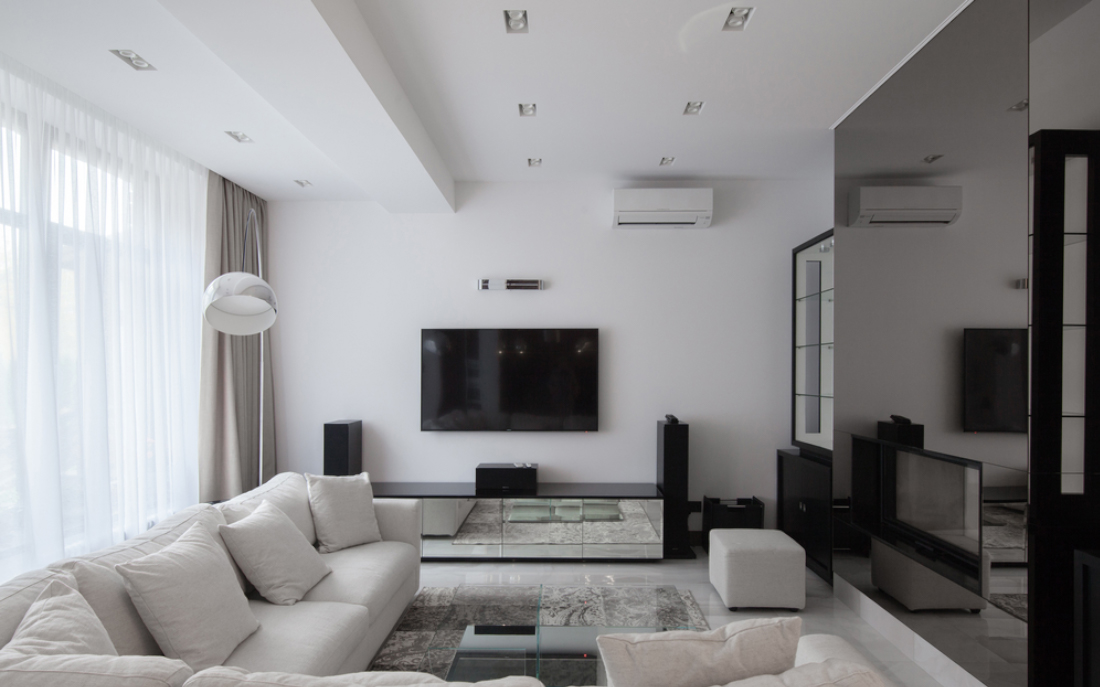 Idei amenajare living patrat