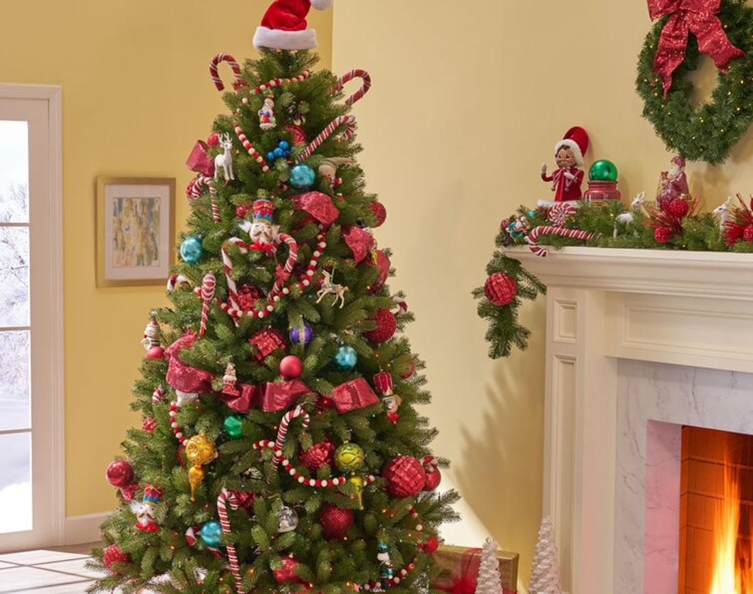 Brad de Craciun multicolor