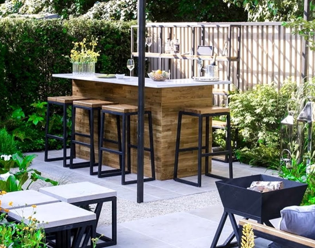 Amenajare gradina cu bar