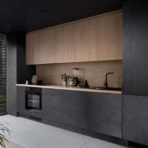 Ardezie Flexibila SKIN MicroStone 1mm - Black Line, 244 x 122 cm | Piatra Ultra-Flexibila pt Pereti, Mobilier, Fatade