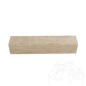 Травертиновый бордюр Classic Cross Cut, 10 x 10 x 50 см (скос 2 см 1L)