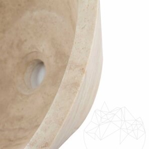 Chiuveta Matia travertin Classic RS-8, 42 x 15 cm