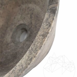 Chiuveta Matia travertin Silver RS-8 42 x 15 cm