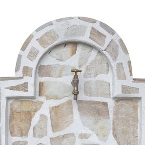 Cismea Gradina Mare, Traditionala, Freestanding - Placata cu piatra poligonala, Ardezie Rhodos, 105 x 70 cm, 85 kg