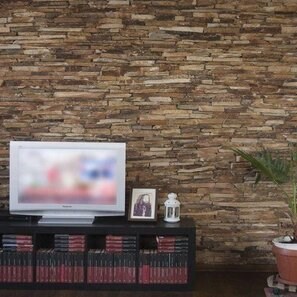 Ardezie Rhodos 3D Strips | Piatra Decorativa pt. Placari Verticale, Exterior-Interior (10-12 mp/palet)