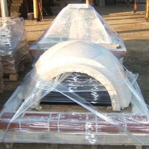 Gratar + Cuptor Integrat Traditional (Carbune/Lemn, 208x120x155 cm, 1200 kg, piatra naturala Rhodos, caramida)