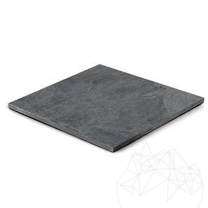 Piatra Sinterizata L'ALTRA PIETRA Museo Ardesia Nera, 60 X 60 X 2 cm, R11 - Antiderapanta pt exterior