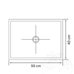 Chiuveta Matia Travertin Classic BRTA, 50 x 40 x 13 cm