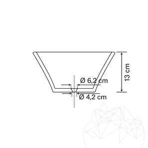 Chiuveta Matia Travertin Classic BRTA, 50 x 40 x 13 cm
