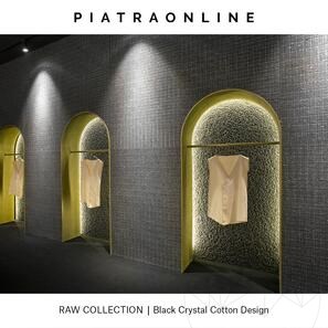 Lastra Granit Black Crystal Cotton Design 2CM