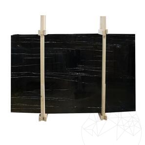 Полированная мраморная плита Black Pearl, 2 см