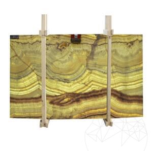Lastra Onyx Bianco Vein Cut Polisata, 2 cm