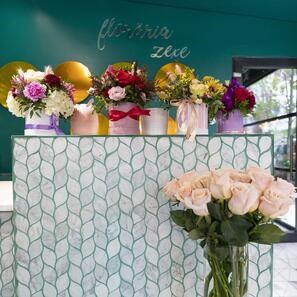 Мозаика из матового мрамора New York Tear Drop