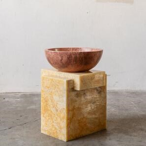 Раковина из травертина Matia Opium Red RS-5, 42 x 15 см