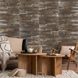 Quartit Flexibil SKIN Panel 3D Express - Copper, 60x15 cm, Autoadeziv 3M pt. Placari Interioare Mobilier, Pereti