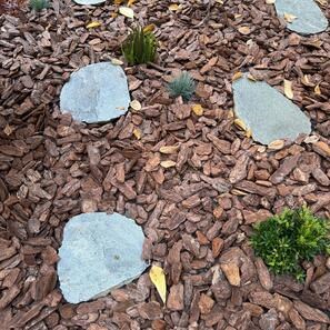 Японская ступенька из натурального и резного сланца Kavala - стандартная