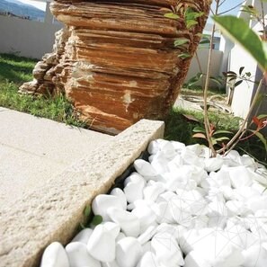 Pebbles Marmura Alba Thassos, 1-3 cm Sac 20 kg