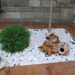 Pebbles Marmura Alba Thassos, 1-3 cm Sac 20 kg