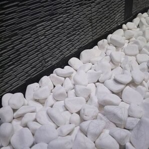 Pebbles Marmura Alba Thassos, 1-3 cm Sac 20 kg