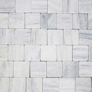 Антикварный кубический камень из мрамора Кавала, 10 x 10 x 4-5 см