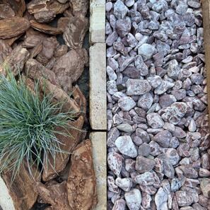 Галька красная атласская мраморная, 2-4 см, мешок 20 кг