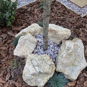 Галька красная атласская мраморная, 2-4 см кг