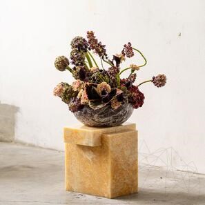 Раковина Matia из мрамора Rosso Levanto RS-5, 42 x 15 см