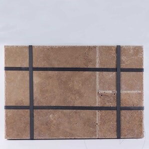 Travertin Noce Cross Cut French Pattern Set Periat si Daltuit, 1.2 cm