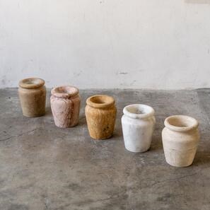 Декоративная ваза Autograph-Roma Travertine Opium Red, 30 x 25 x 25 см