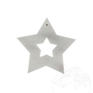 Decor Craciun - Snowflake Marmura Thassos SET (6  buc)