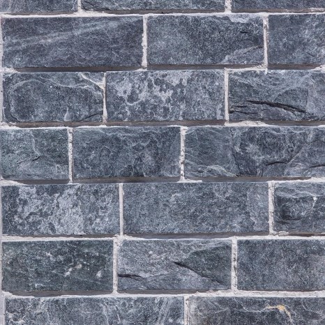 Mobilier Gradina - Masa pt Gratar Mediteraneo (115x120x60 cm, 450 kg, piatra naturala  Verde Laguna, caramida)