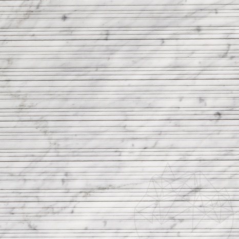 Lastra Marmura Carrara White Step Design 2CM