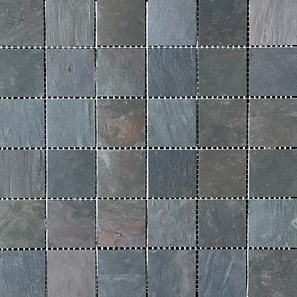 Mozaic Ardezie Flexibila SKIN Decor 2mm - Multicolora 4.8x4.8cm | Ideal pt Pereti, Mobilier, Fatade (placa 30x30cm)