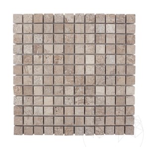 Mozaic Travertin Latte Antichizat, 2.3 x 2.3 cm