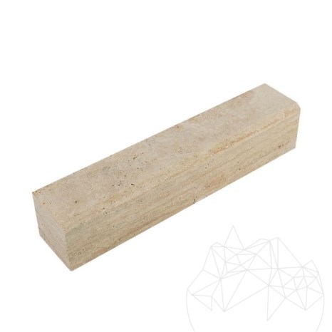 Травертиновый бордюр Classic Cross Cut, 10 x 10 x 50 см (скос 2 см 1L)