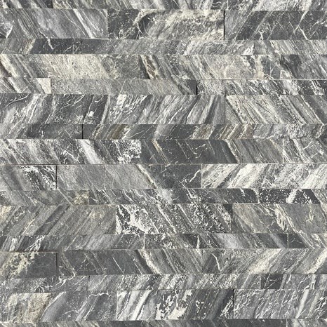 Marmura Flexibila SKIN Panel 3D Express - Brazil White, 60x15 cm, Autoadeziv 3M pt. Placari Interioare Mobilier, Pereti