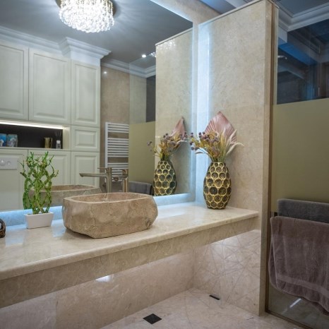 Blat Marmura Crema Royal Polisat, 250 x 65 x 3 cm