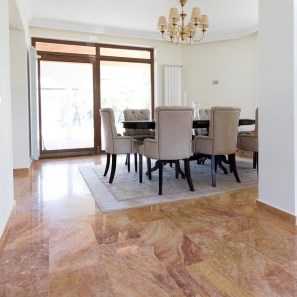 Travertin Peach Cross Cut Polisat, 61 x 30.5 x 1.2 cm