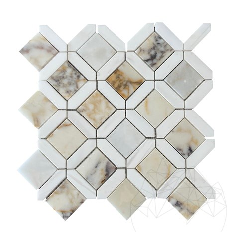 Mozaic Eclipse Marmura Arabescato & White Dolomite 