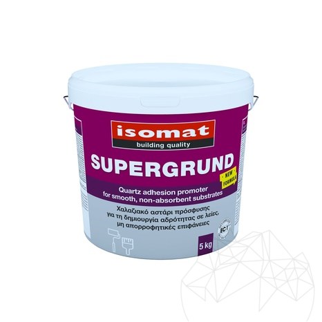 ISOMAT Supergrund – Grund cuartos de aderenta pentru suprafete netede, marmura si piatra naturala, 5 kg