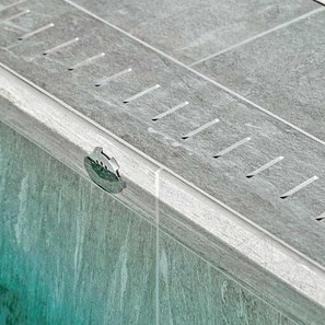 Rigola piscina Griglia - Piatra Sinterizata, 20X90X2