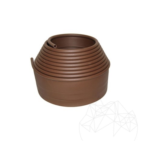 BERA - Bordura flexibila B-EDGE SMART, maro, L: 12 m x H: 10 cm