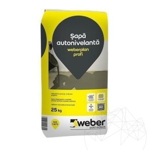 Sapa autonivelanta cu fibre de armare - Weber.Plan Profi, 25 kg