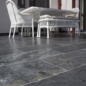 Ardezie Naturala Silver, Periata (Anti-Slip), 60 x 30 | Ideala pt. Exterior/Interior, Vertical/Orizontal
