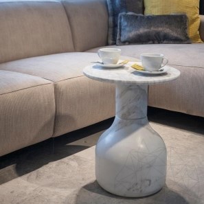 Masa Laterala Moon Marmura Volakas